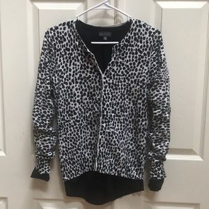 Animal print cardigan